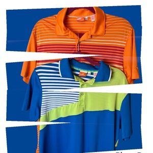 2 Puma Soft Cell Golf Polo Shirts
